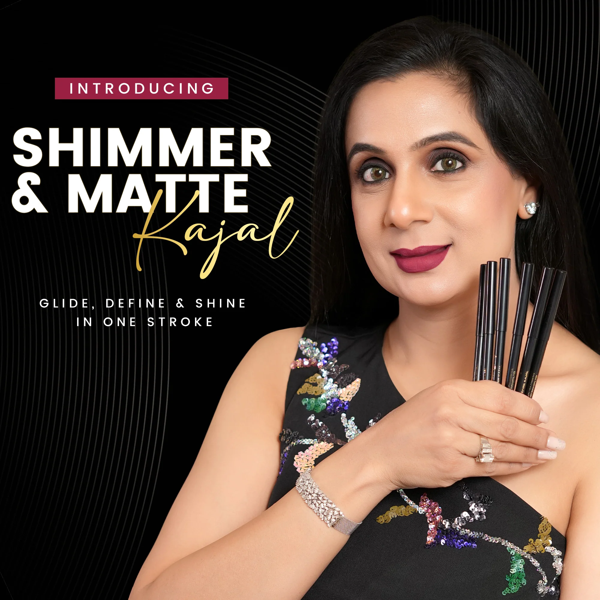 The Complete Matte Kajal Pack of Six - Image 3