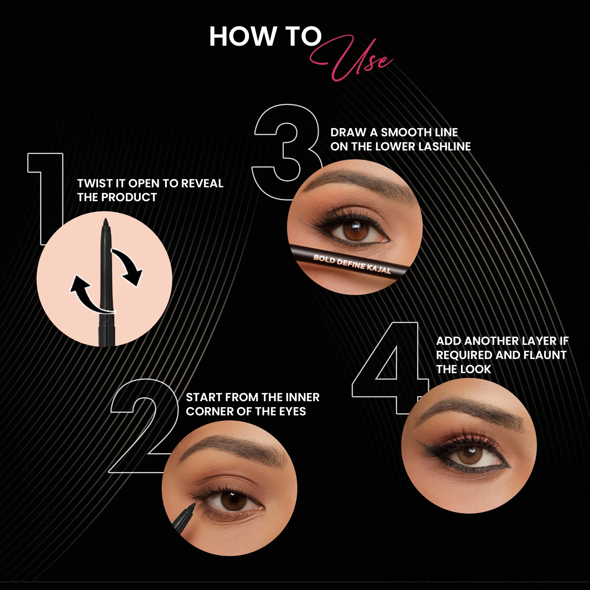 The Complete Matte Kajal Pack of Six - Image 5