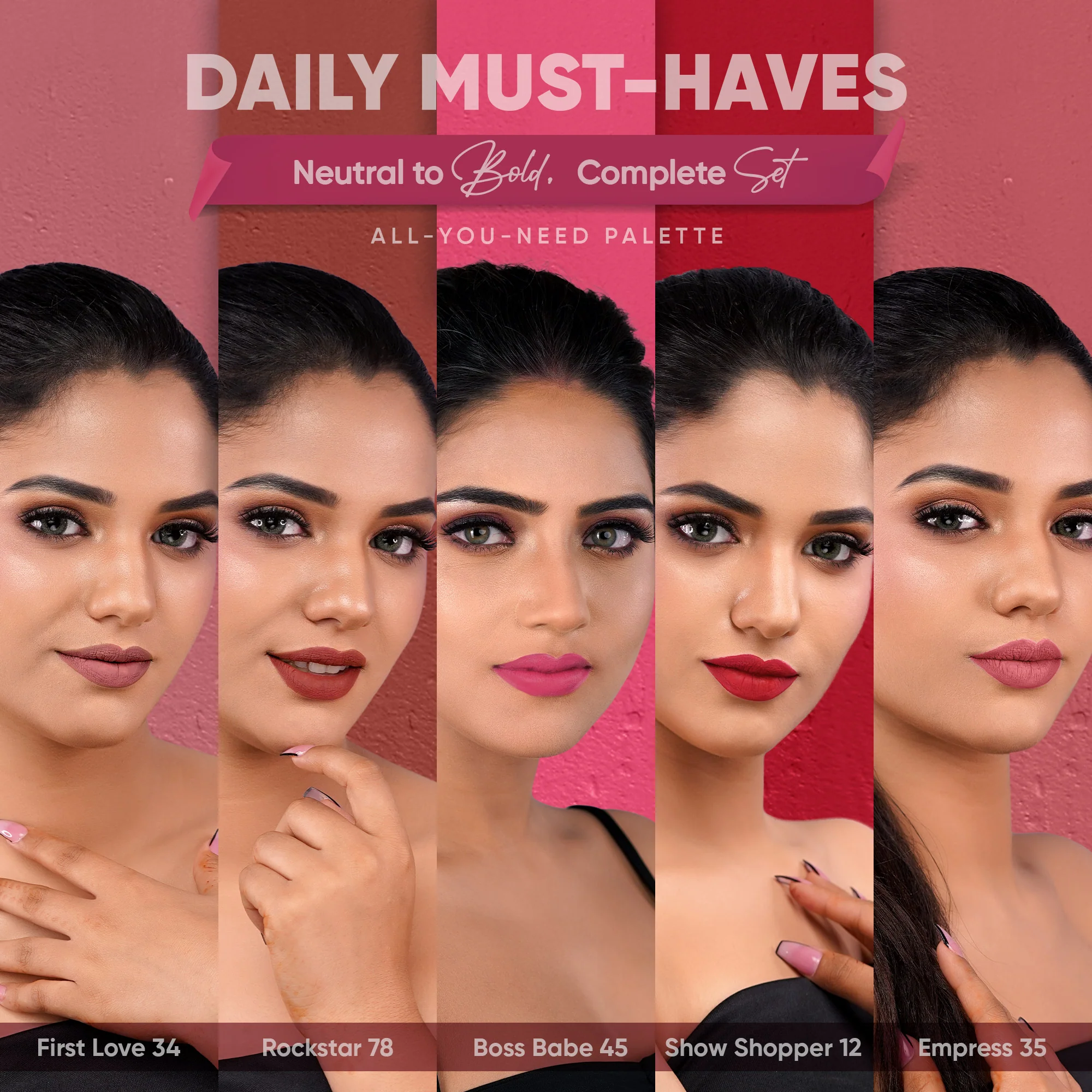 Daily Must-Haves: Pack-of-Five Creamy Matte Lip Crayons - Image 3