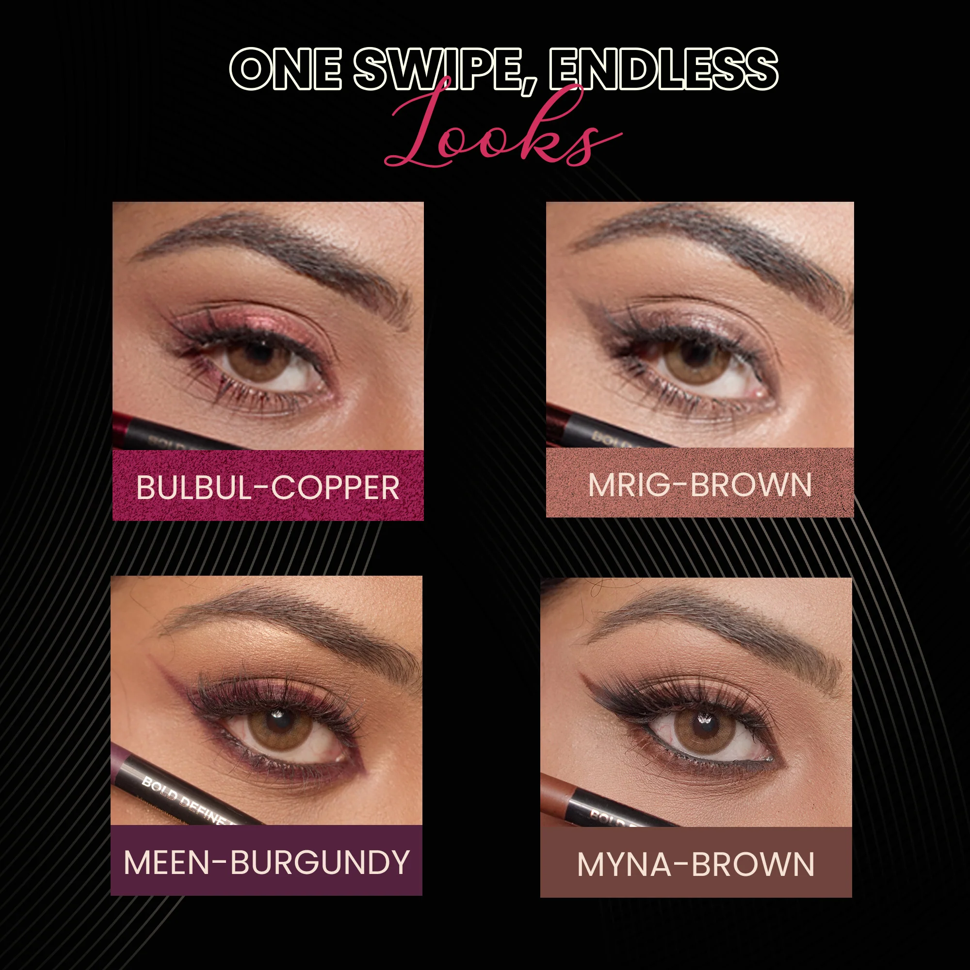 Earthy Elegance Kajal Pack-of-Four - Image 3