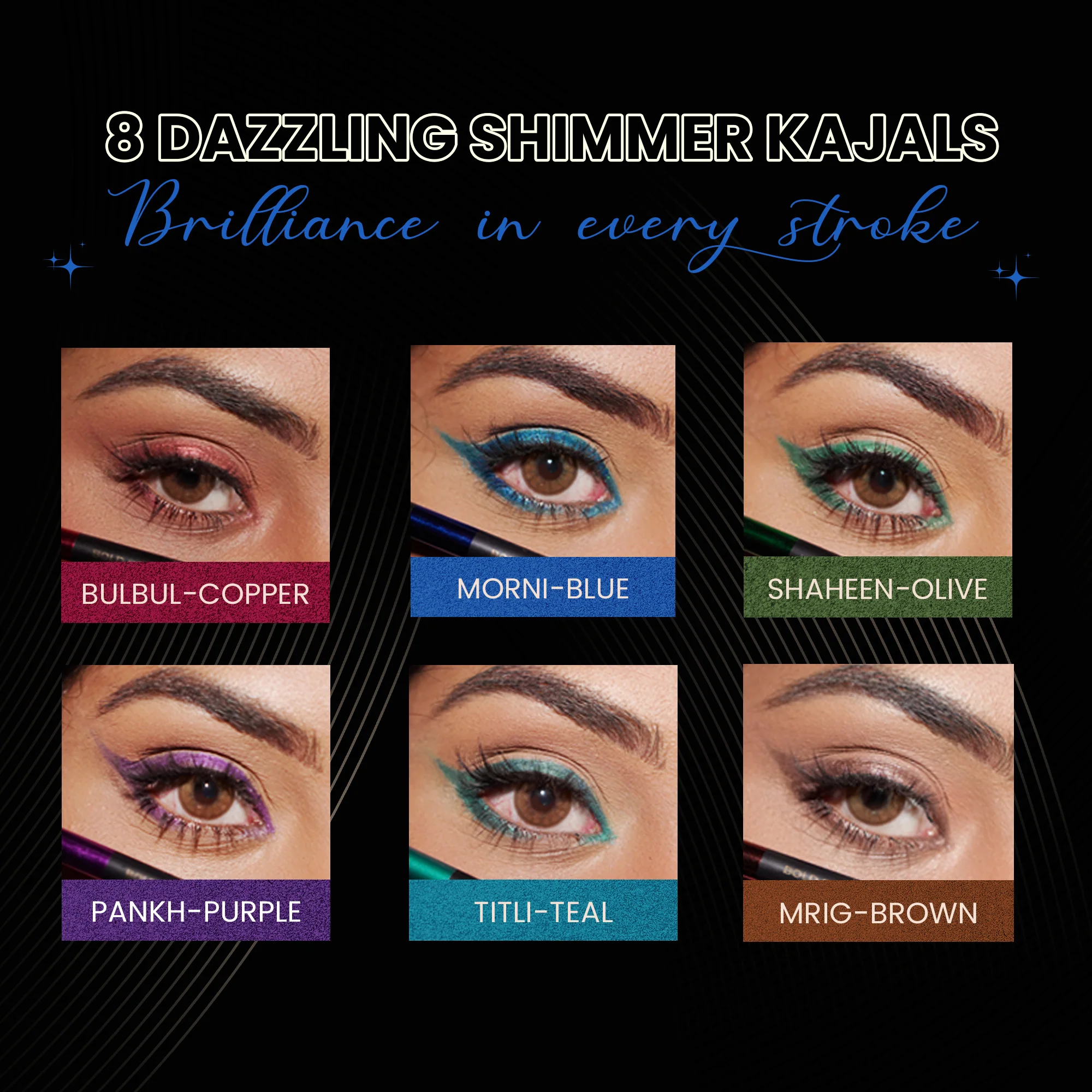 Morni - Blue Shimmer Bold Define Kajal - Image 4