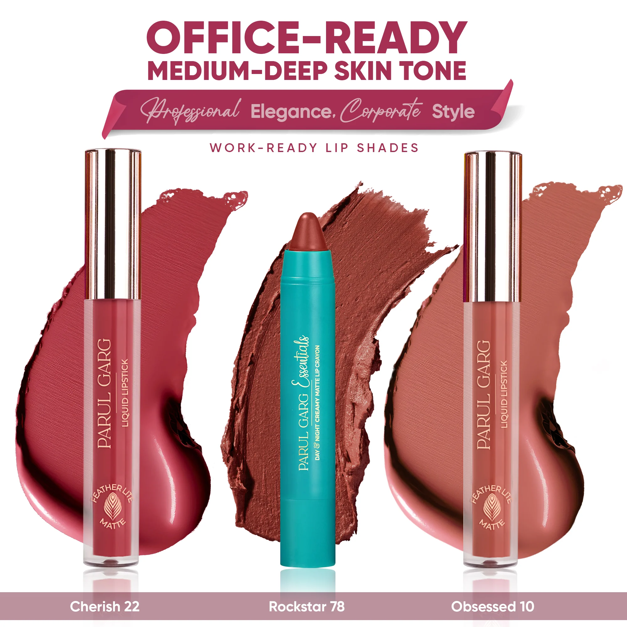 Office-Ready Lipstick Pack: Medium to Deep Skin Tones - Image 4