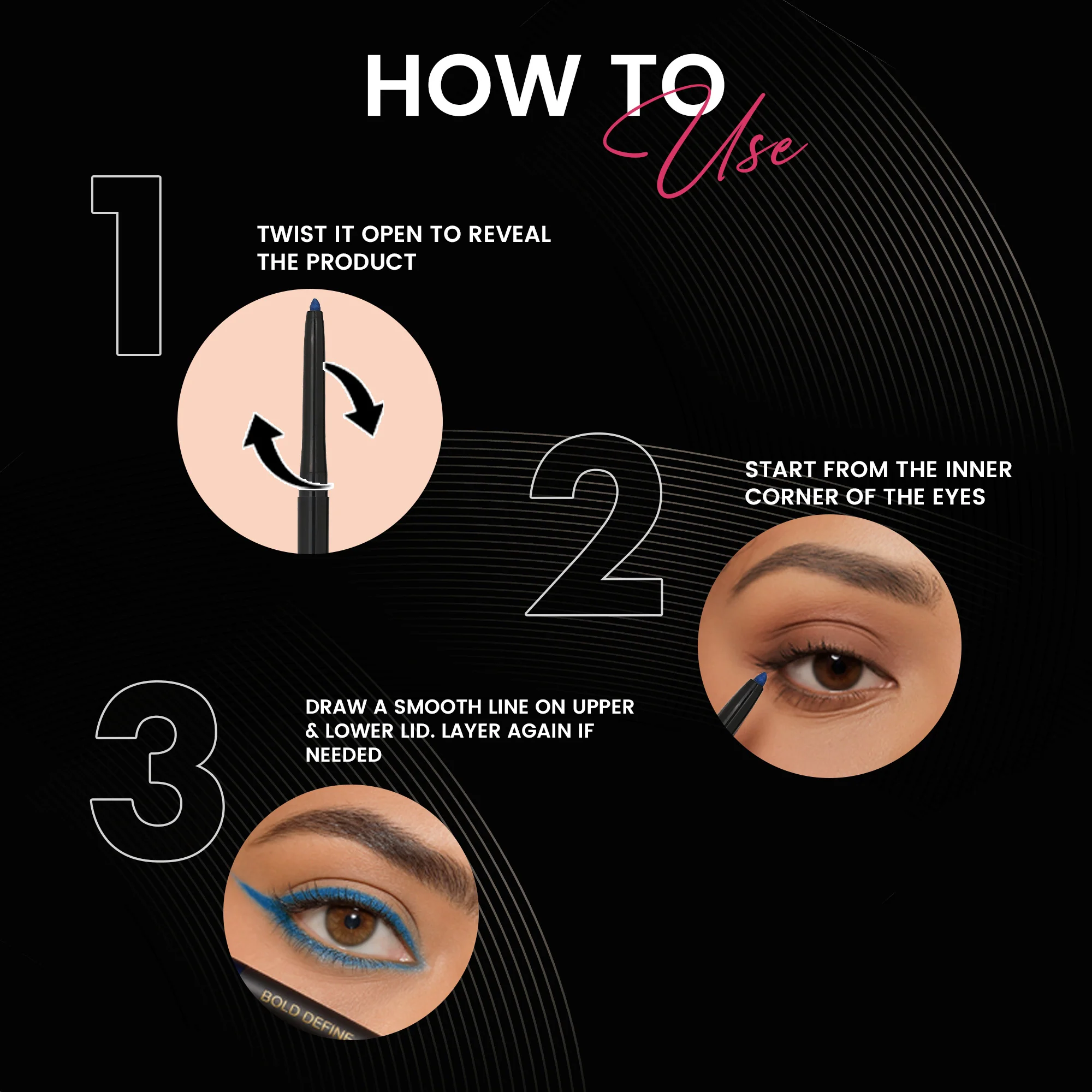 Shimmer Bright Beauty Kajal Pack-of-Four - Image 4