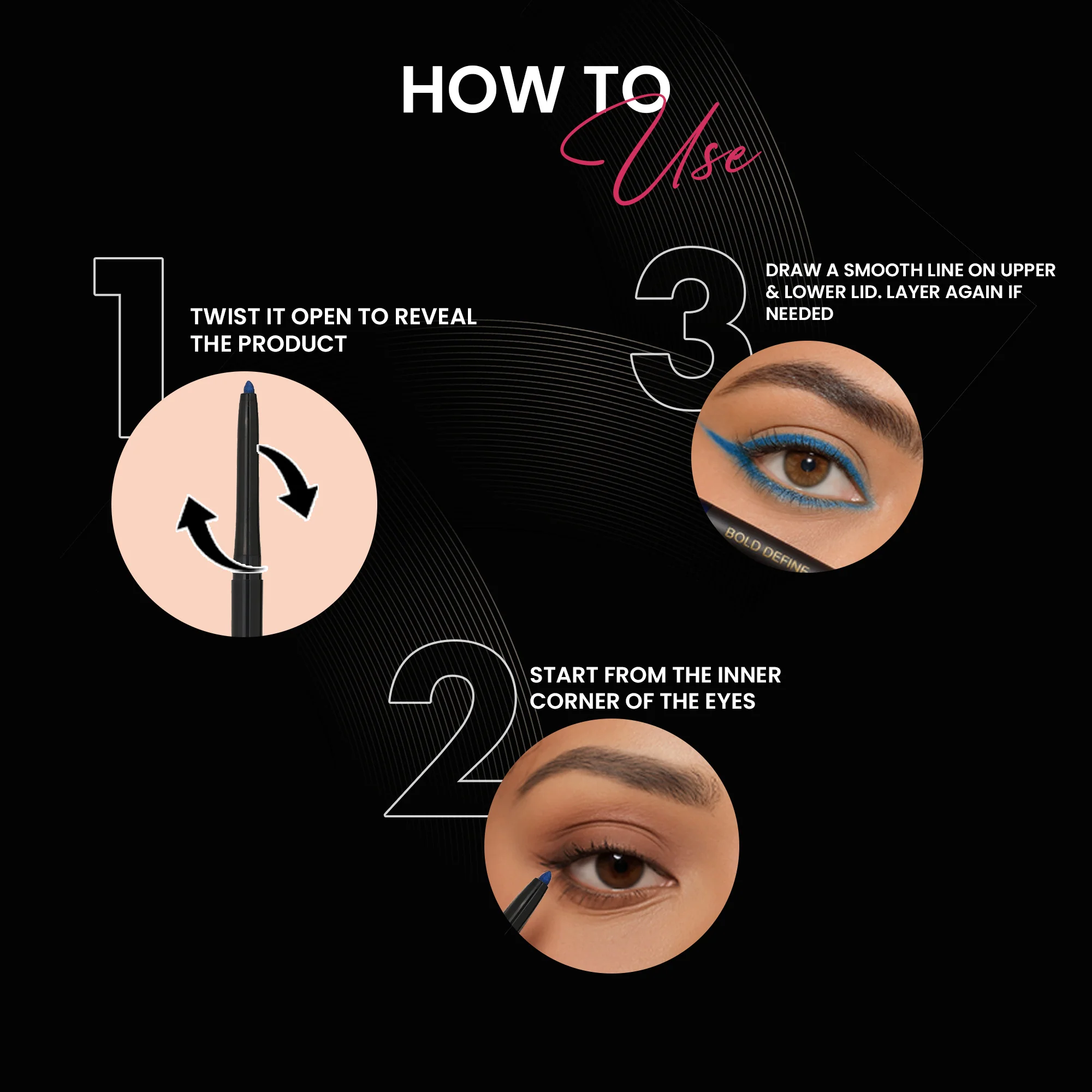 The Luxe Shimmer Kajal Pack of Six - Image 4