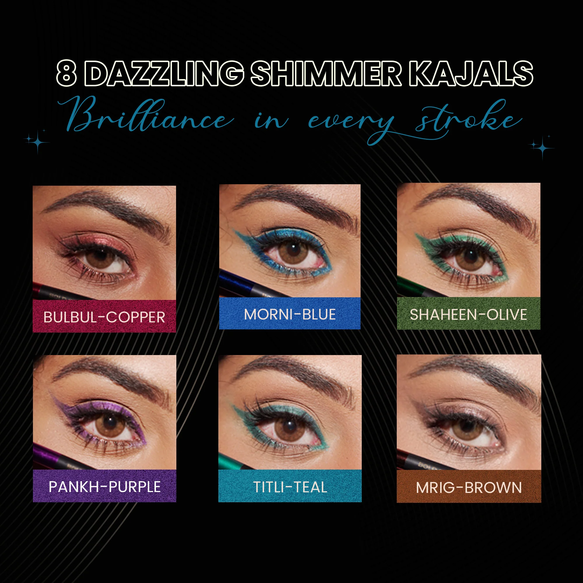 Titli - Teal Shimmer Bold Define Kajal - Image 4
